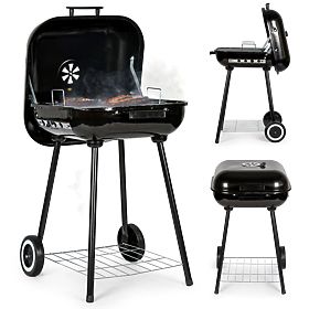 Kerti grill fedéllel és kerekekkel, MODERNHOME