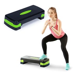 Step fitness aerobik edzéshez, 2 szintű platform, MULTISTORE